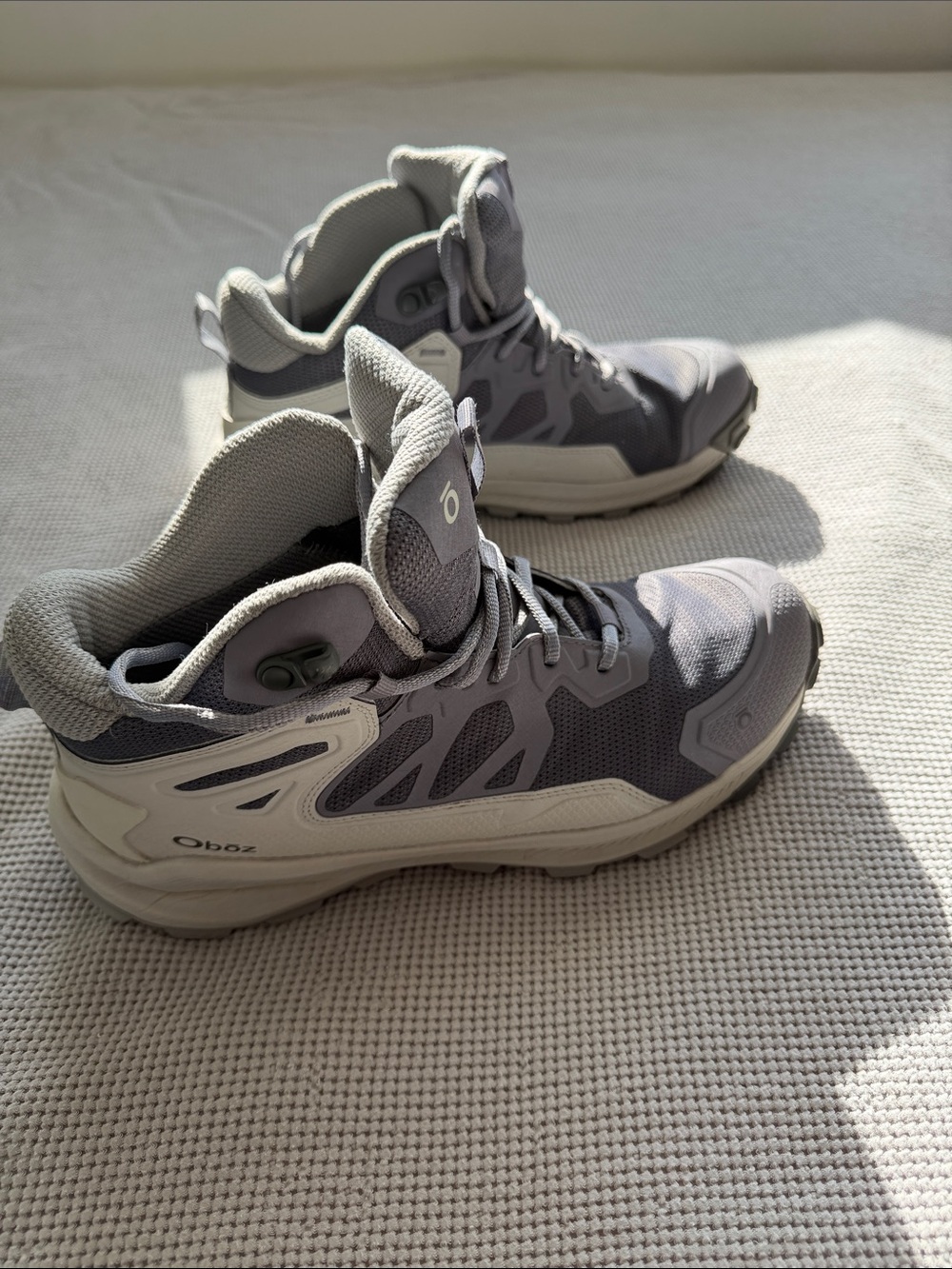 Oboz Women's Purple and Gray Athletic Hiking Shoes